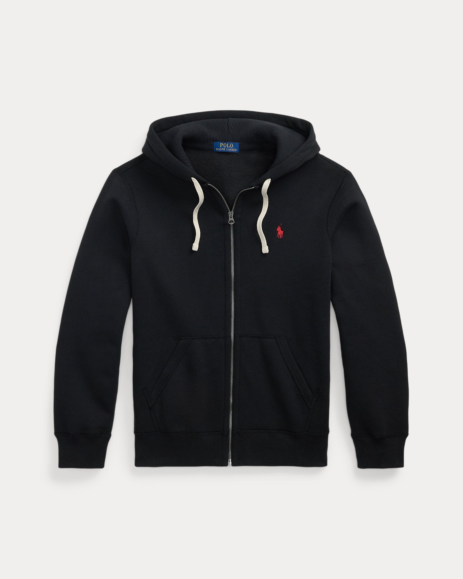 Ralph Lauren Men's Fleece Full-Zip Hoodie  -  Polo Black