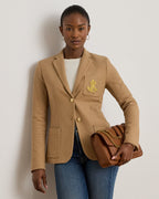 Ralph Lauren Women Bullion Jacquard Blazer  - Classic Camel