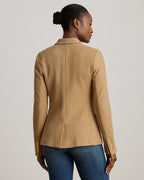 Ralph Lauren Women Bullion Jacquard Blazer  - Classic Camel