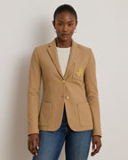 Ralph Lauren Women Bullion Jacquard Blazer  - Classic Camel