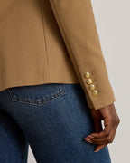 Ralph Lauren Women Bullion Jacquard Blazer  - Classic Camel