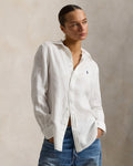 Ralph Lauren Women Classic Fit Linen Shirt Polo Ralph Lauren  -  Classic Oxford White