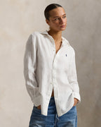 Ralph Lauren Women Classic Fit Linen Shirt Polo Ralph Lauren  -  Classic Oxford White
