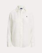 Ralph Lauren Women Classic Fit Linen Shirt Polo Ralph Lauren  -  Classic Oxford White