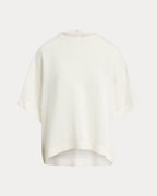 Ralph Lauren Women Oversize Satin Tee  -  Trophy Cream