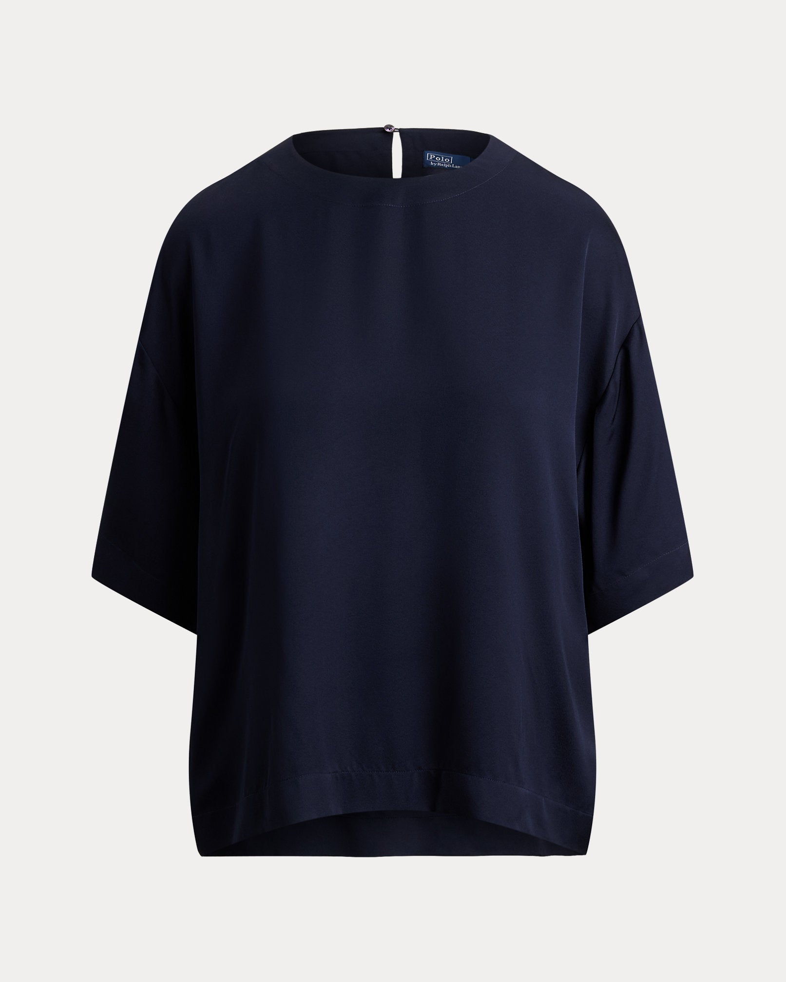 Ralph Lauren Women Oversize Satin Tee  -  Atlantic