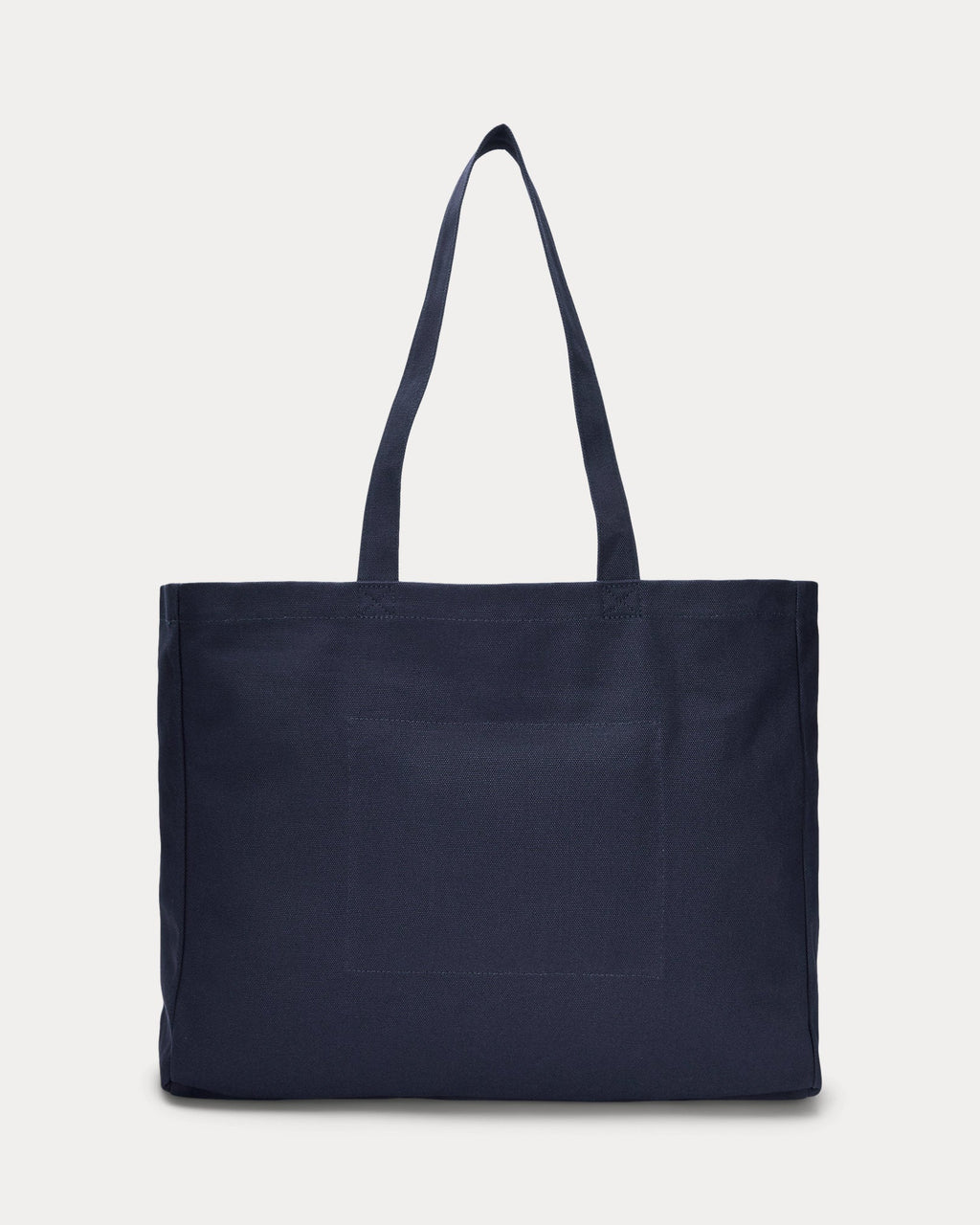 Ralph Lauren Embroidered Canvas Tote   -  Newport Navy