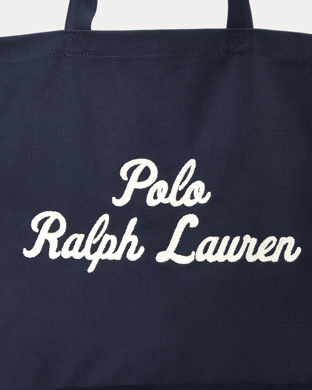 Ralph Lauren Embroidered Canvas Tote   -  Newport Navy