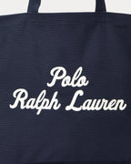 Ralph Lauren Embroidered Canvas Tote   -  Newport Navy
