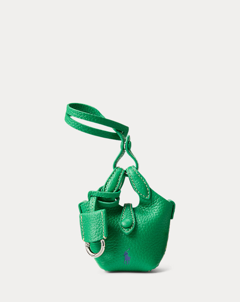 Ralph Lauren Polo Play Leather Bag Charm  -  Parrot