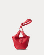 Ralph Lauren Polo Play Leather Bag Charm  -  Cherry