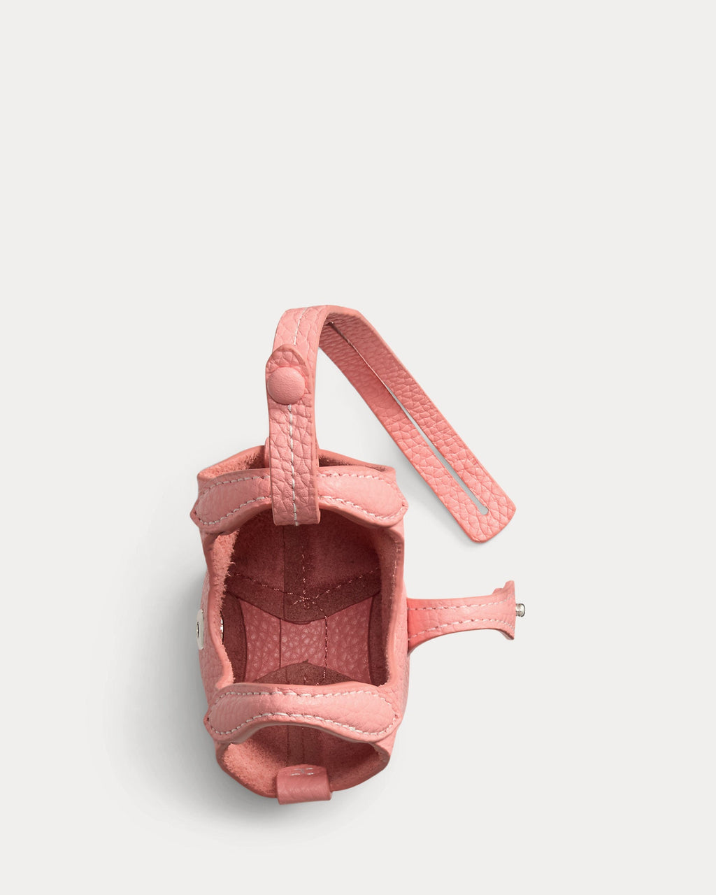 Ralph Lauren Polo Play Leather Bag Charm  -  Coral