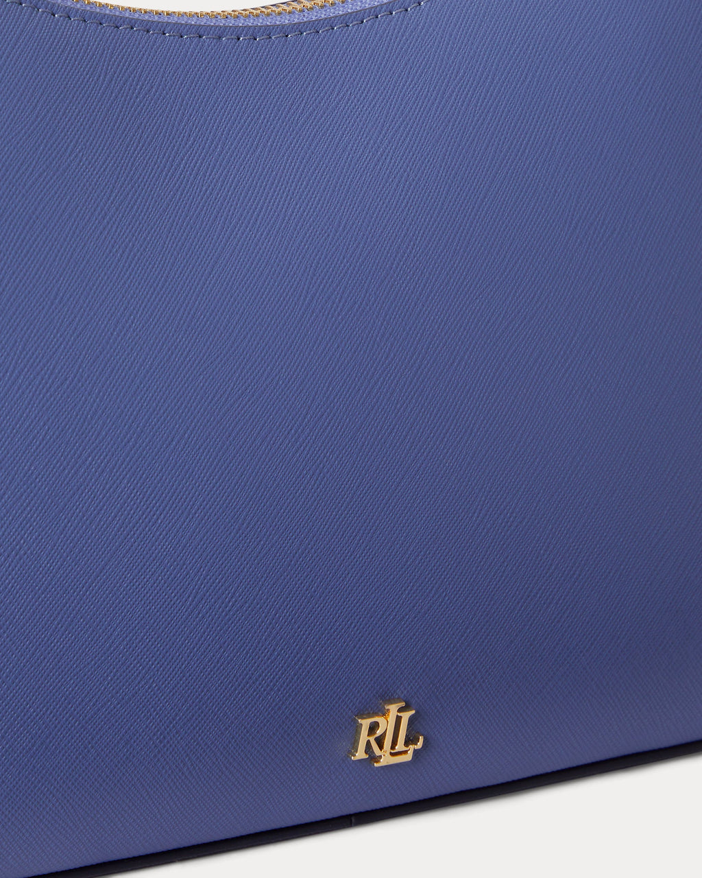 Ralph Lauren Crosshatch Leather Medium Danni Bag  -  Carson Blue
