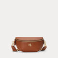 Ralph Lauren Leather Marcy Belt Bag  -  Lauren Tan
