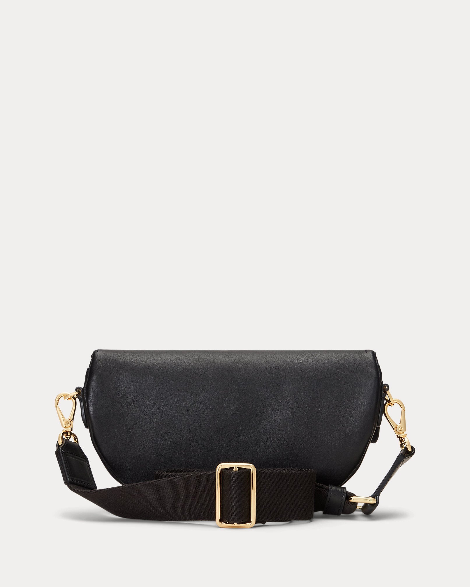Ralph Lauren Leather Marcy Belt Bag  -  Black