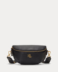 Ralph Lauren Leather Marcy Belt Bag  -  Black
