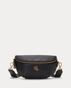 Ralph Lauren Leather Marcy Belt Bag  -  Black