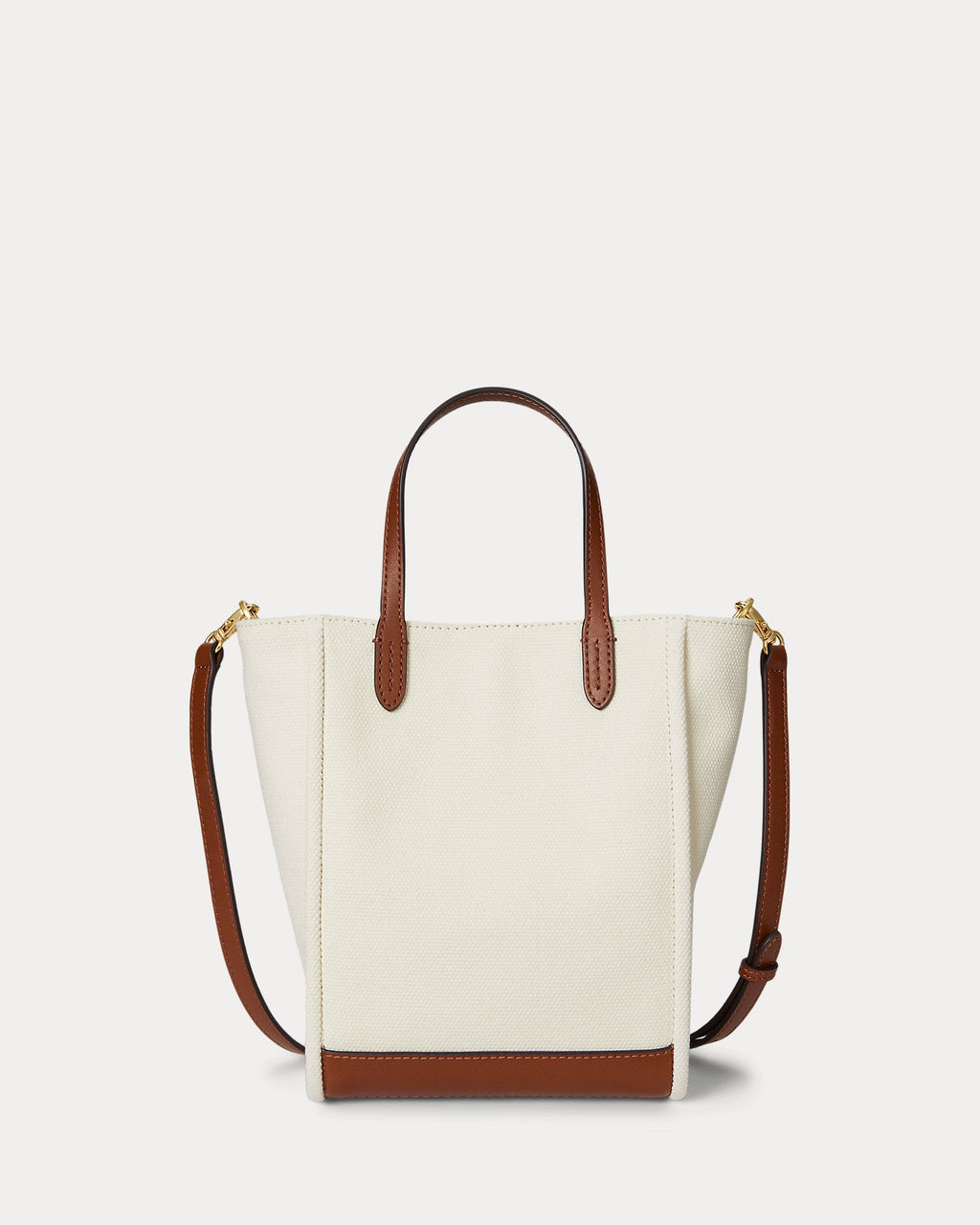 Ralph Lauren Canvas Small Cameryn Tote Bag  -  Natural/Lauren Tan