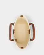 Ralph Lauren Canvas Small Cameryn Tote Bag  -  Natural/Lauren Tan