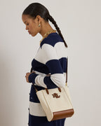 Ralph Lauren Canvas Small Cameryn Tote Bag  -  Natural/Lauren Tan