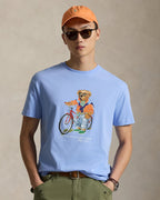 Ralph Lauren Men Classic Fit Polo Bear Jersey T-Shirt  -  Austin Blue Summer Bear