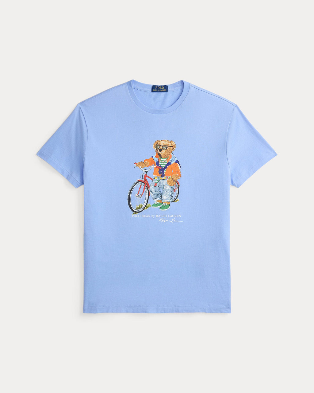 Ralph Lauren Men Classic Fit Polo Bear Jersey T-Shirt  -  Austin Blue Summer Bear