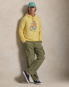 Ralph Lauren Men Polo Bear Hooded T-Shirt  -  Corn Yellow Summer Bear
