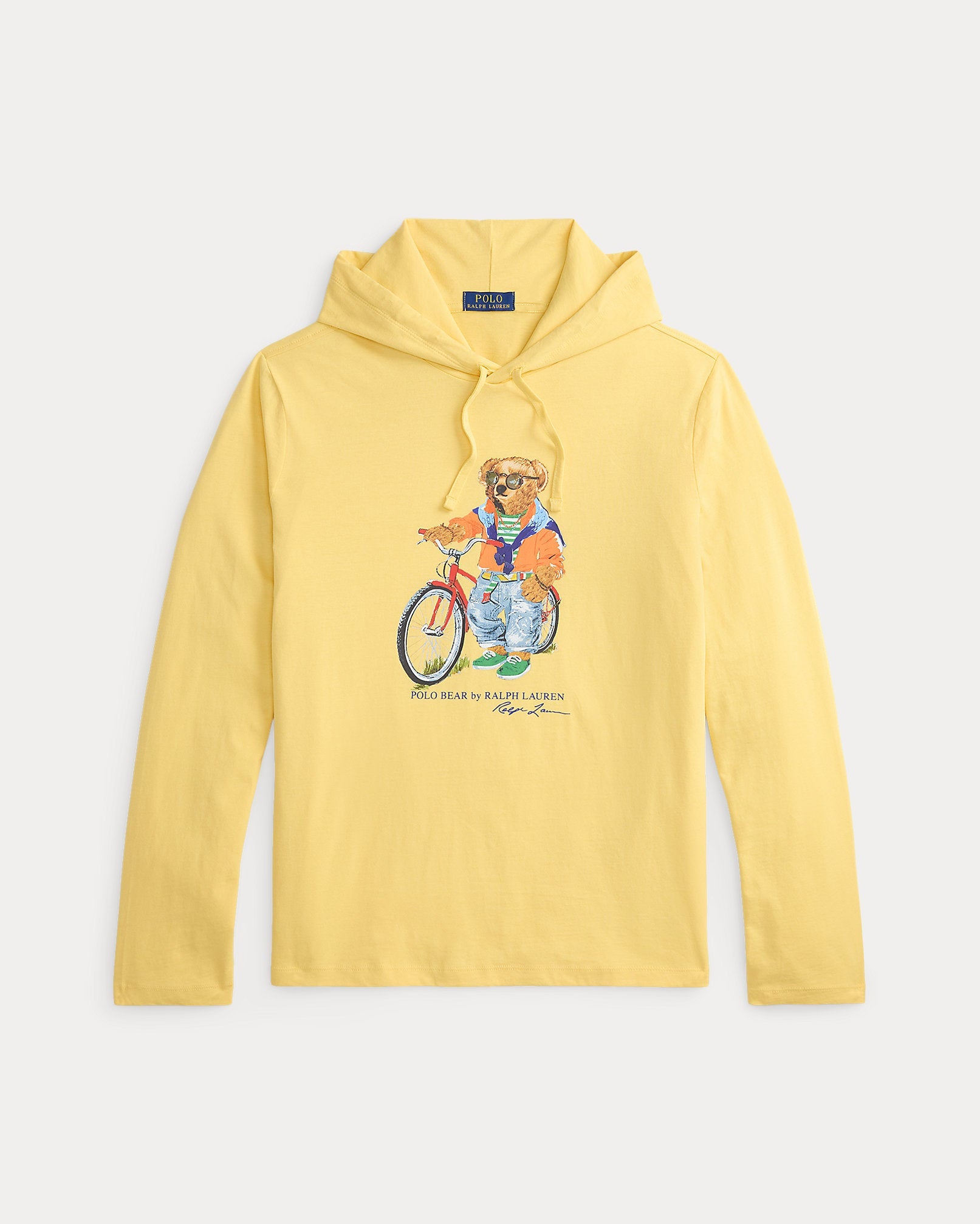 Ralph Lauren Men Polo Bear Hooded T-Shirt  -  Corn Yellow Summer Bear