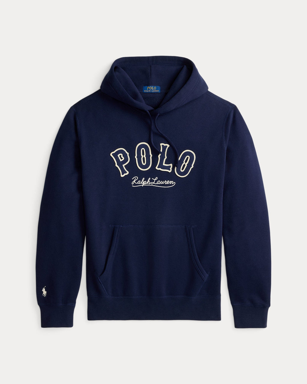 Ralph Lauren Men's The RL Fleece Western-Logo Hoodie  -  Cruise Navy