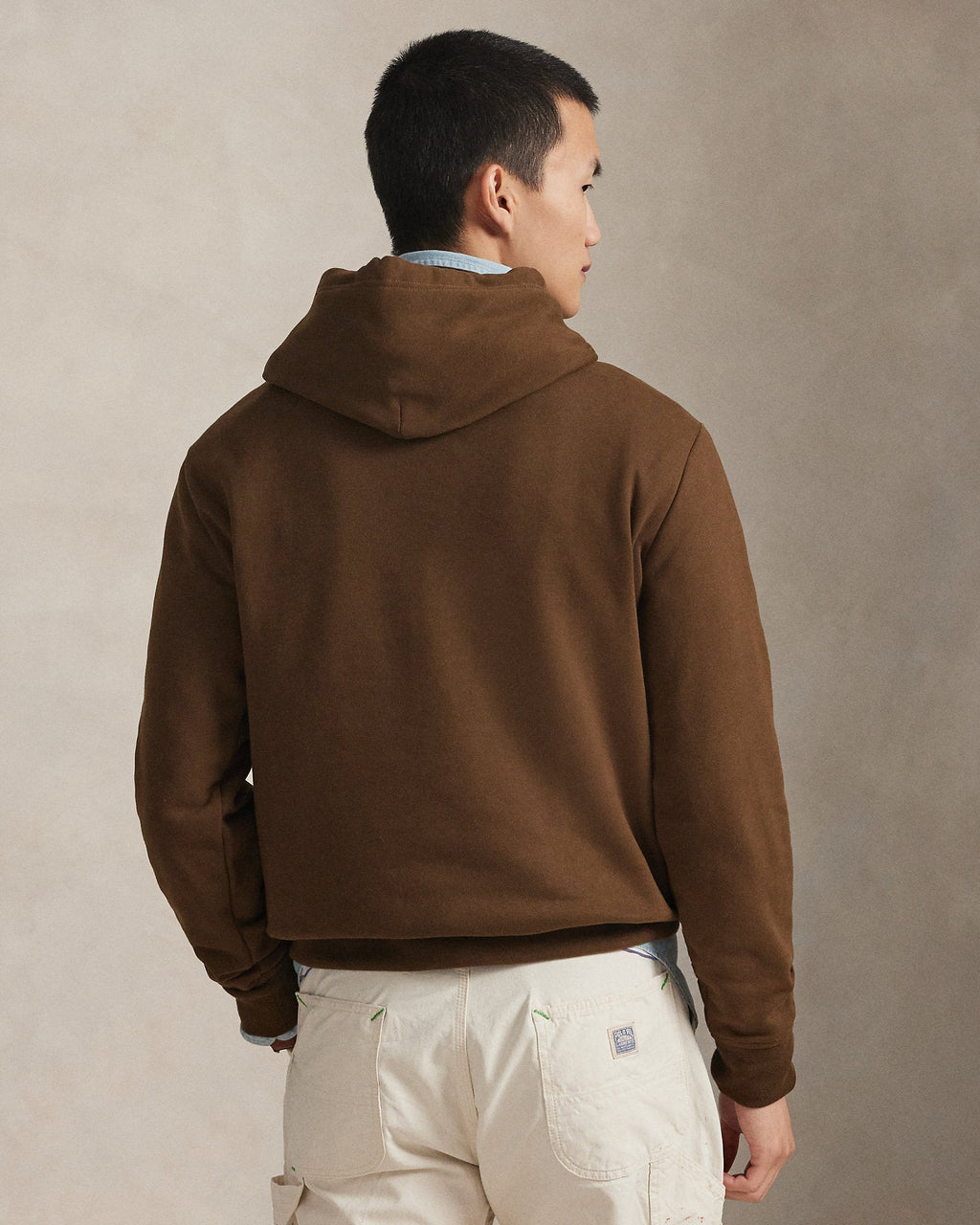 Ralph Lauren Men's The RL Fleece Western-Logo Hoodie  -  York Brown
