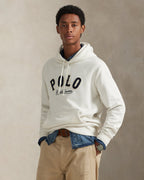Ralph Lauren Men's The RL Fleece Western-Logo Hoodie  -  Deckwash White
