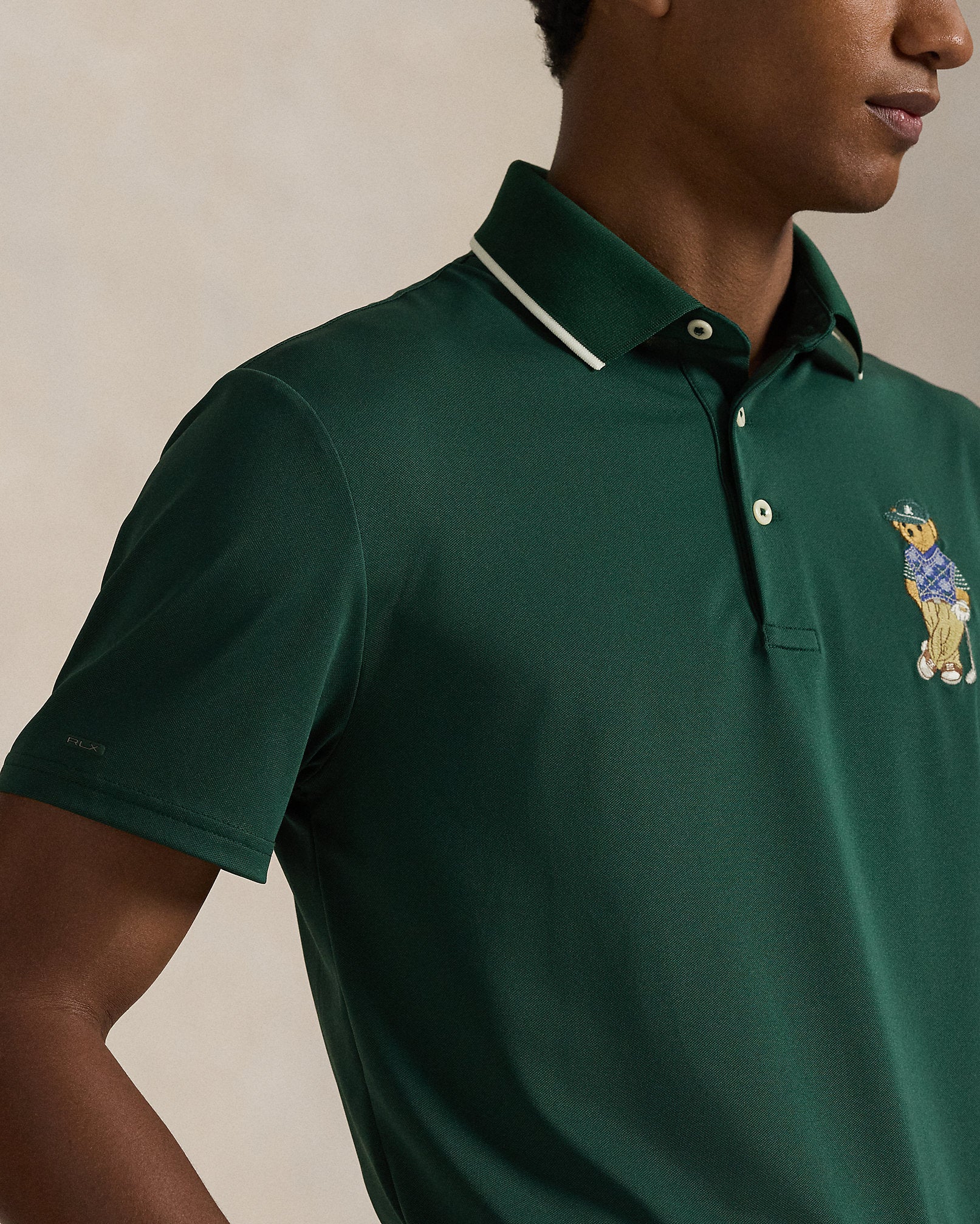 Ralph Lauren Men Tailored Fit Polo Bear Polo Shirt  -  Moss Agate