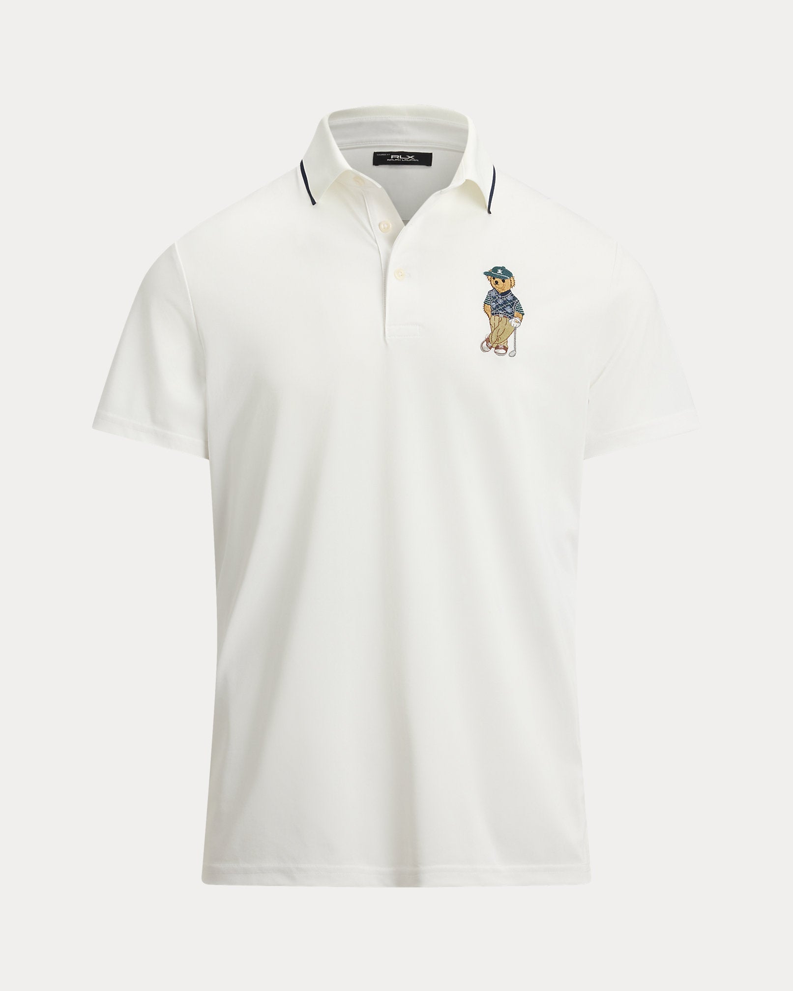 Ralph Lauren Men Tailored Fit Polo Bear Polo Shirt  -  Ceramic White