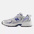 New Balance 530  -  SILVER METALLIC with DAYBREAK and MAGIC BLUE  -  U53052N