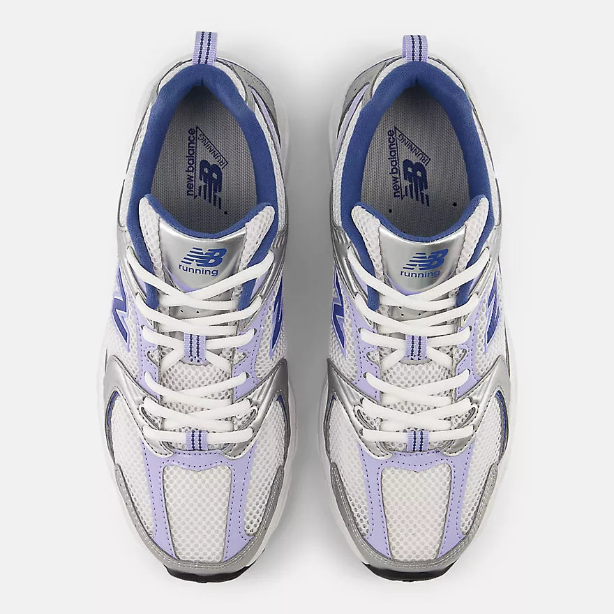 New Balance 530  -  SILVER METALLIC with DAYBREAK and MAGIC BLUE  -  U53052N