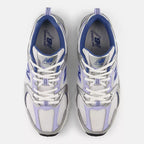 New Balance 530  -  SILVER METALLIC with DAYBREAK and MAGIC BLUE  -  U53052N