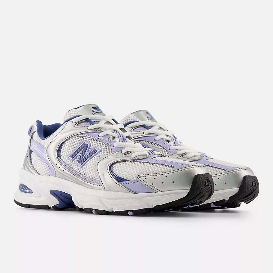 New Balance 530  -  SILVER METALLIC with DAYBREAK and MAGIC BLUE  -  U53052N