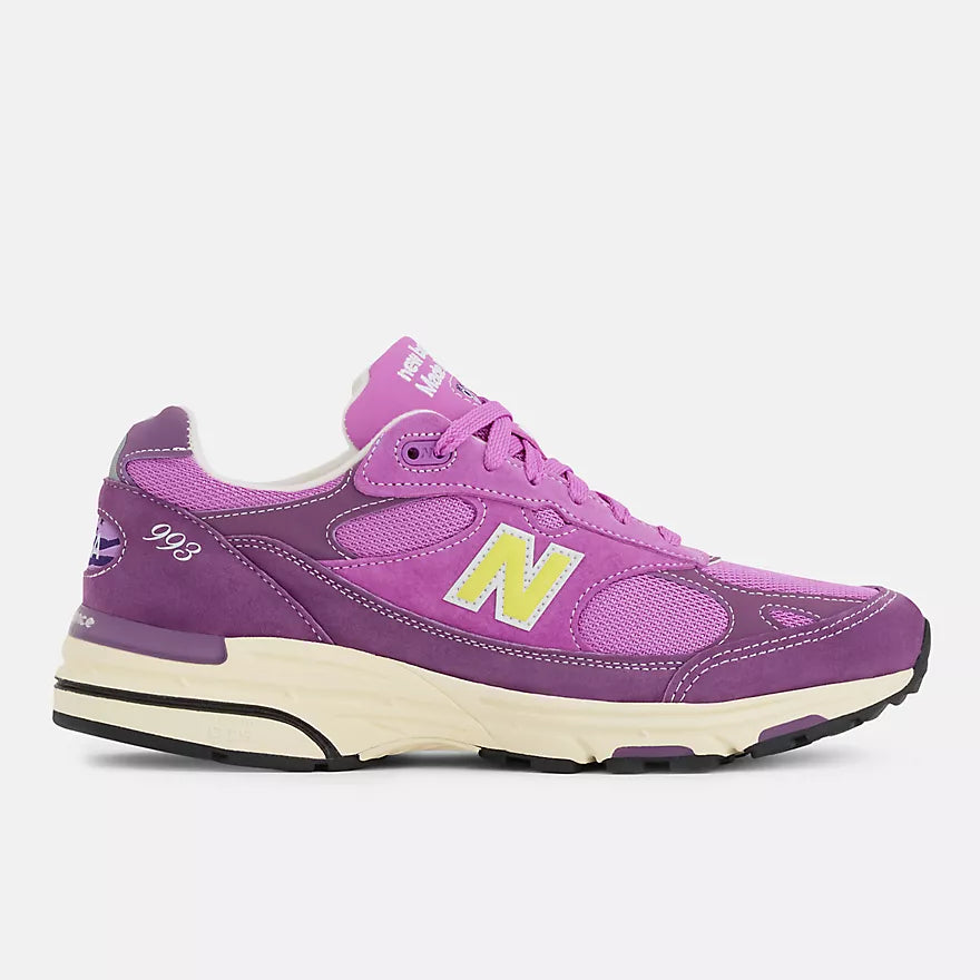New Balance Made in USA 993  -  PASSION FRUIT with DUSTED GRAPE and AFTERGLOW - U9934JA