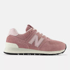 New Balance Women's 574  -  ALPHA PINK with NB WHITE  -  W57424E