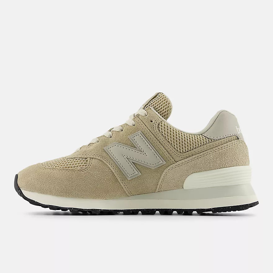 New Balance Women's 574  - BEIGE with NB WHITE  -  W5746J3