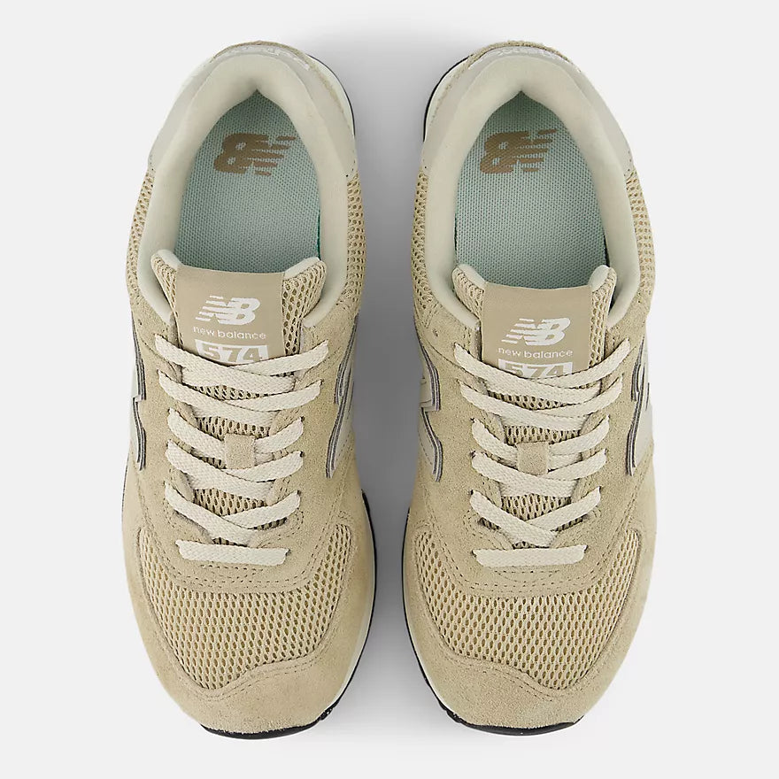 New Balance Women's 574  - BEIGE with NB WHITE  -  W5746J3