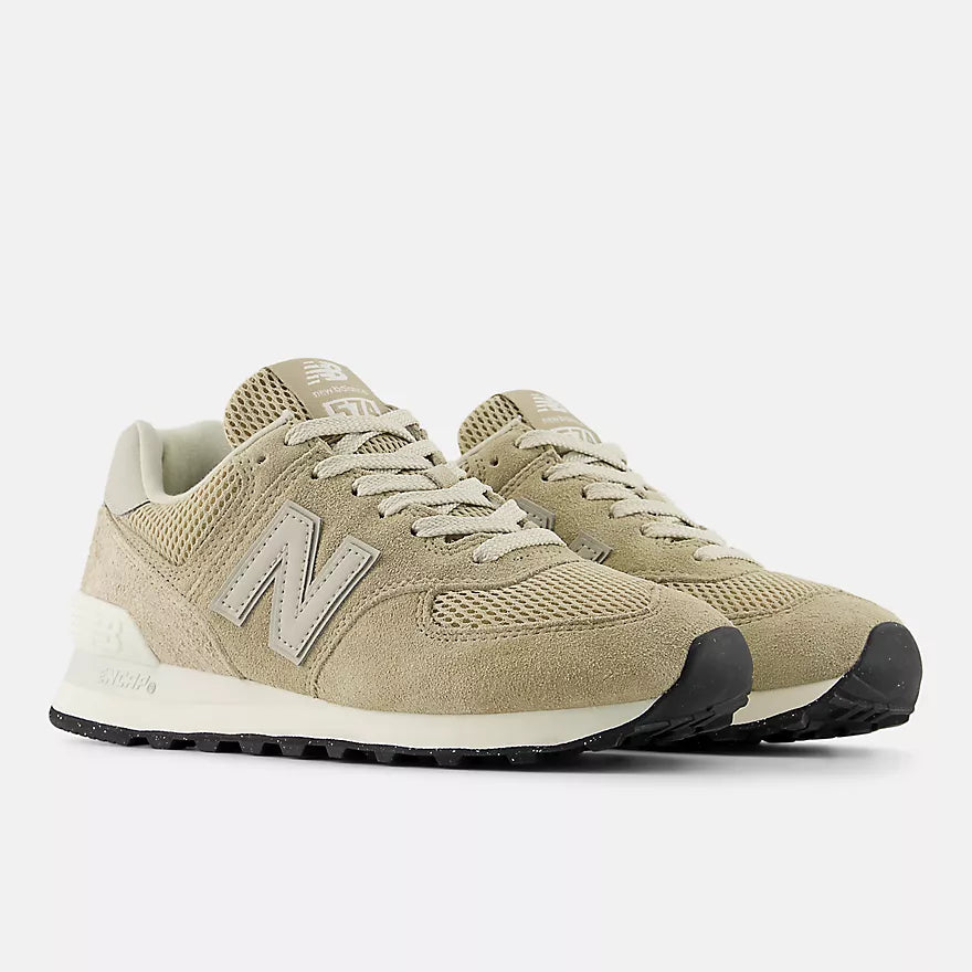 New Balance Women's 574  - BEIGE with NB WHITE  -  W5746J3
