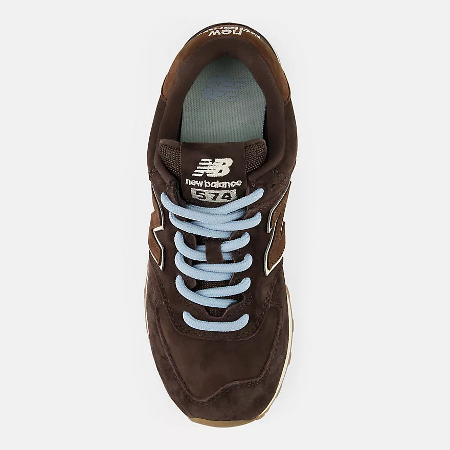 New Balance Women's 574  -  BLACK COFFEE with ANGORA  -  W57474P