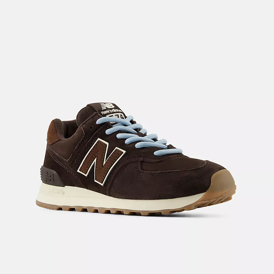New Balance Women's 574  -  BLACK COFFEE with ANGORA  -  W57474P